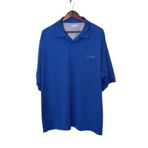 Columbia Men's PFG Omni Shade Short Sleeve Polo Shirt XXL